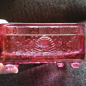 Vintage Indiana Tiara Glass Bee dish